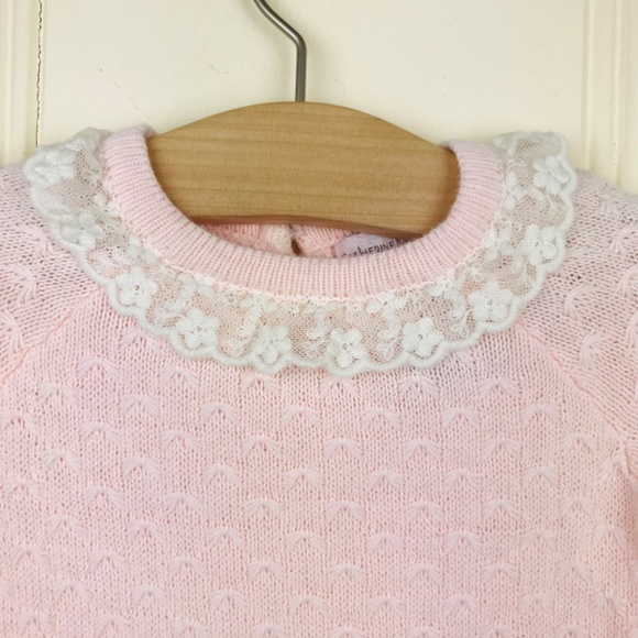 3-6 month sweater dress an bonnet set - Picture 3 of 7